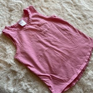 Hanna Andersson Pink Organic Tank Top Size 120/6-7